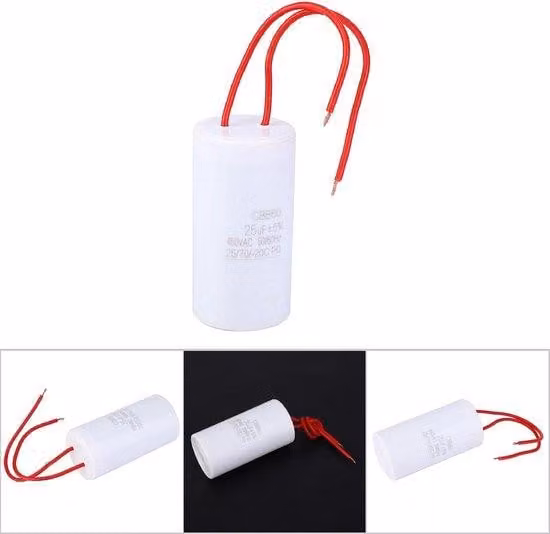 Condensatore di avviamento elettrico, 25 µF, 450 VAC, tipo CBB60, resistente