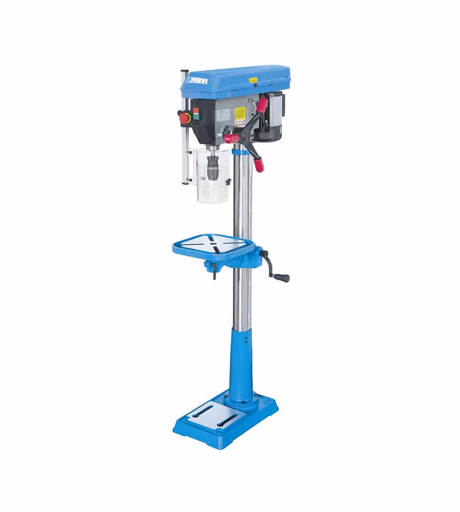 Fervi Trapano a Colonna Trasmissione Cinghia 16 Velocità 220-2840 rpm