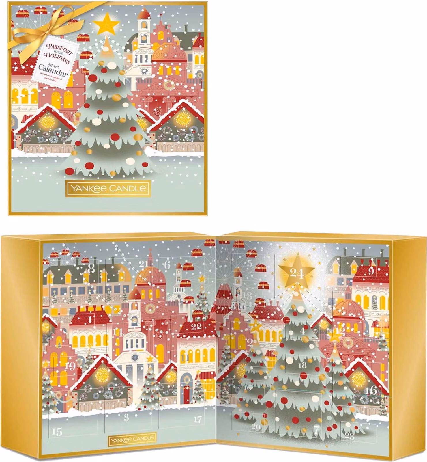 Yankee Candle Adventskalender Buch Passaporto per le Feste