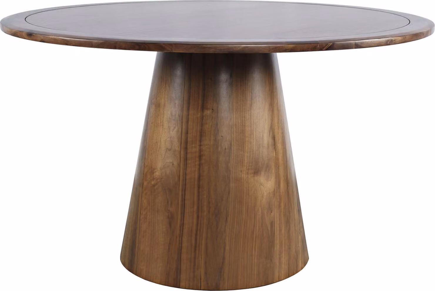 FURNLUX Tavolo da pranzo Avola noce 127cm / Colore principale: Marrone / Dimensioni: 127 x 76 x 127 cm
