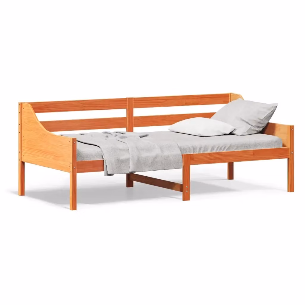 Dormeuse in legno di pino Marrone Cera vidaXL L/P/H: 80 x 200 cm – 2