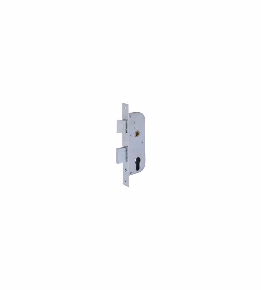 Serratura Per Cancelli Con Cilindro Europeo Distanza Mm.70 Entrata Mm.30