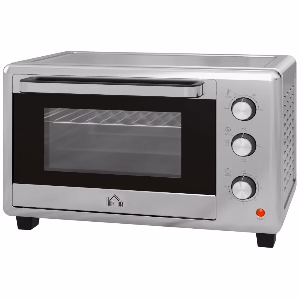 Forno Elettrico Minimal da 30L 1600W Argento con Funzione Top e Bottom Heat e Timer – 2