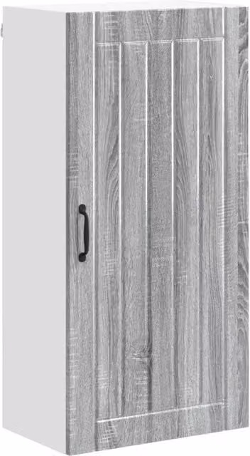 Armadio da cucina moderno rettangolare con ante scorrevoli 50 x 31 x 100 cm in legno multistrato grigio sonoma 02_0054148