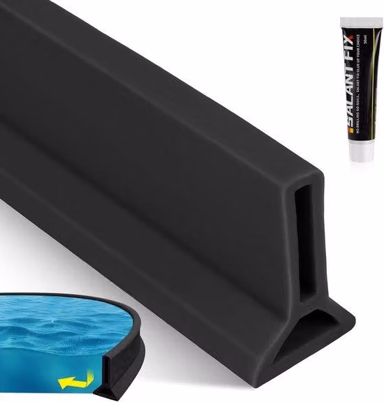 Barriera per doccia in plastica, 1 metro, per separare la zona bagnata da quella asciutta, bagno/vasca da bagno