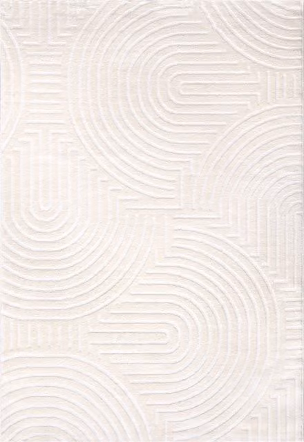 Tappeto moderno Lusenta beige con effetto alto-basso L: 120 cm, P: 170 cm – 1