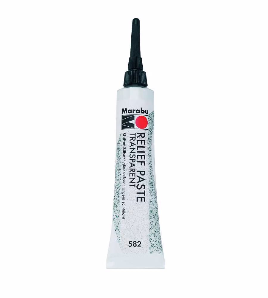 Marabu Pasta 582 20 ml Glitter Argento