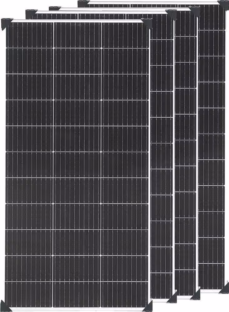 Pannello solare, alta efficienza, struttura resistente, 4 pezzi 120W (480W)