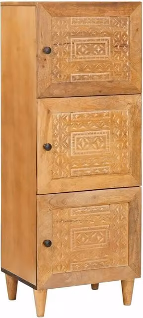 Credenza moderna in legno di mango marrone chiaro vidaXL L: 40 cm, P: 33,5 cm, H: 110 cm