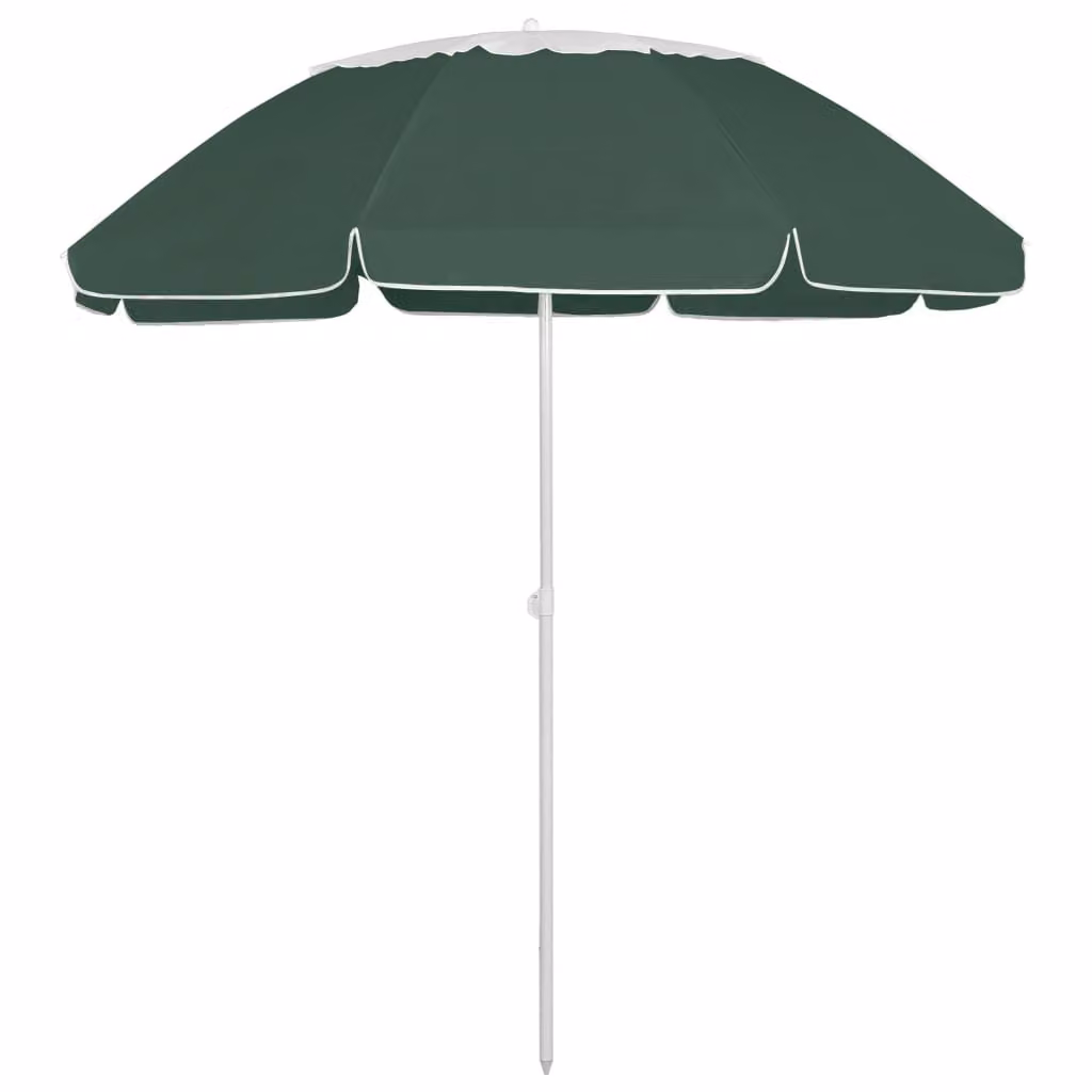 The Living Store Ombrellone da spiaggia verde 300 cm