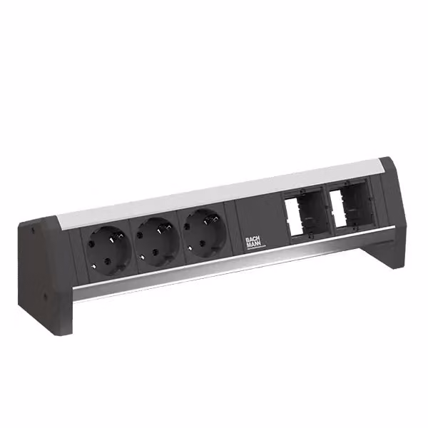 BACHMANN DESK 3xCEE7/3 sw 2xCM, 1m 3G1,5mm² GST18
