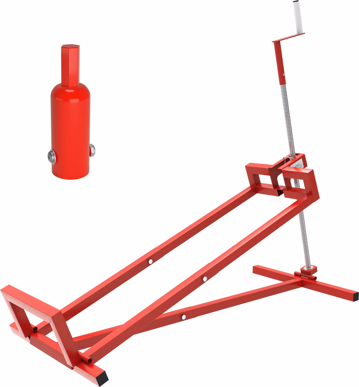 Dispositivo di sollevamento per rasaerba fino a 250 kg con adattatore, sollevatore per trattorini fino a 35° di inclinazione