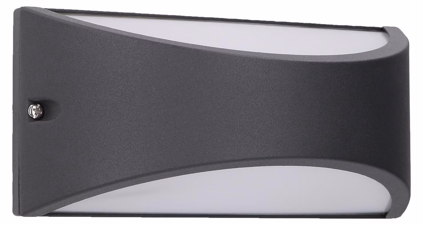 Apparecchio di illuminazione esterno LEDS C4 Kapa, luce bianca neutra, grado di protezione IP55, colore grigio