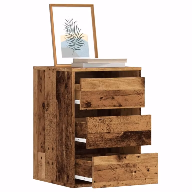 Cassettiera Angolare vidaXL in Legno Multistrato Colore Marrone Antico L/P/H: 40 x 41 x 58 cm