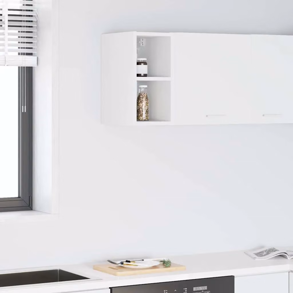 Armadio pensile da cucina moderno vidaXL in legno MDF bianco con ante a battente L/P/H: 29,5 x 20 x 40 cm