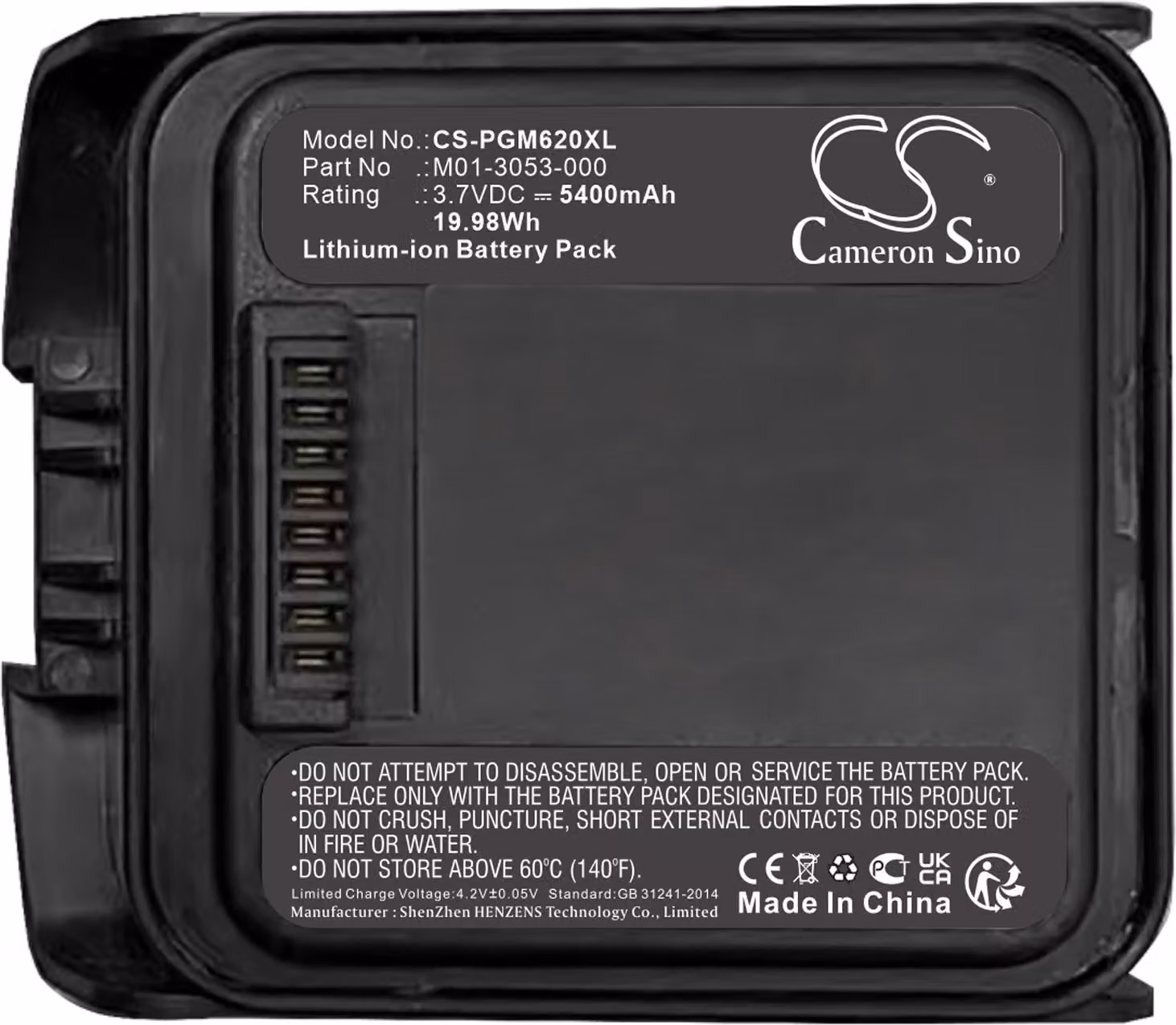 TECHTEK Batteria compatibile con [RAE Systems] MultiRAE, MultiRAE Benzene, MultiRAE Lite, MultiRAE Pro, per [MicroRAE] PGM-6208, PGM-6228 sostituisce