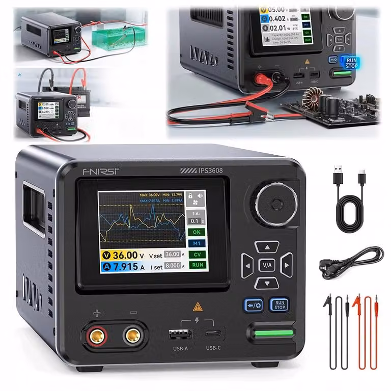 Alimentatore da laboratorio a corrente continua 36 V, 8 A, 285 W Fnirsi IPS3608
