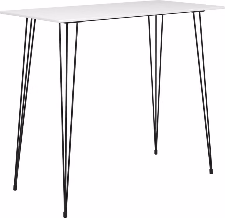 The Living Store Tavolo da bar bianco 120x60x105 cm
