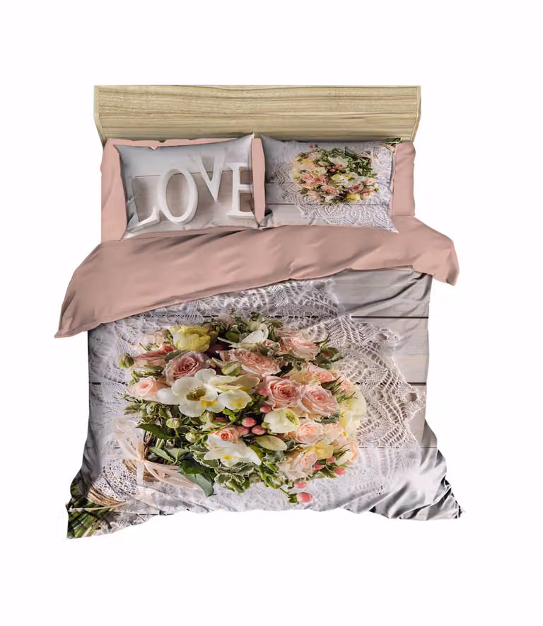 L'Essentiel Linge de Maison, Adal- PRL1248, Polvere, Piumoni, Parte superiore del piumone e federa: 100% microsatinato di poliestere
