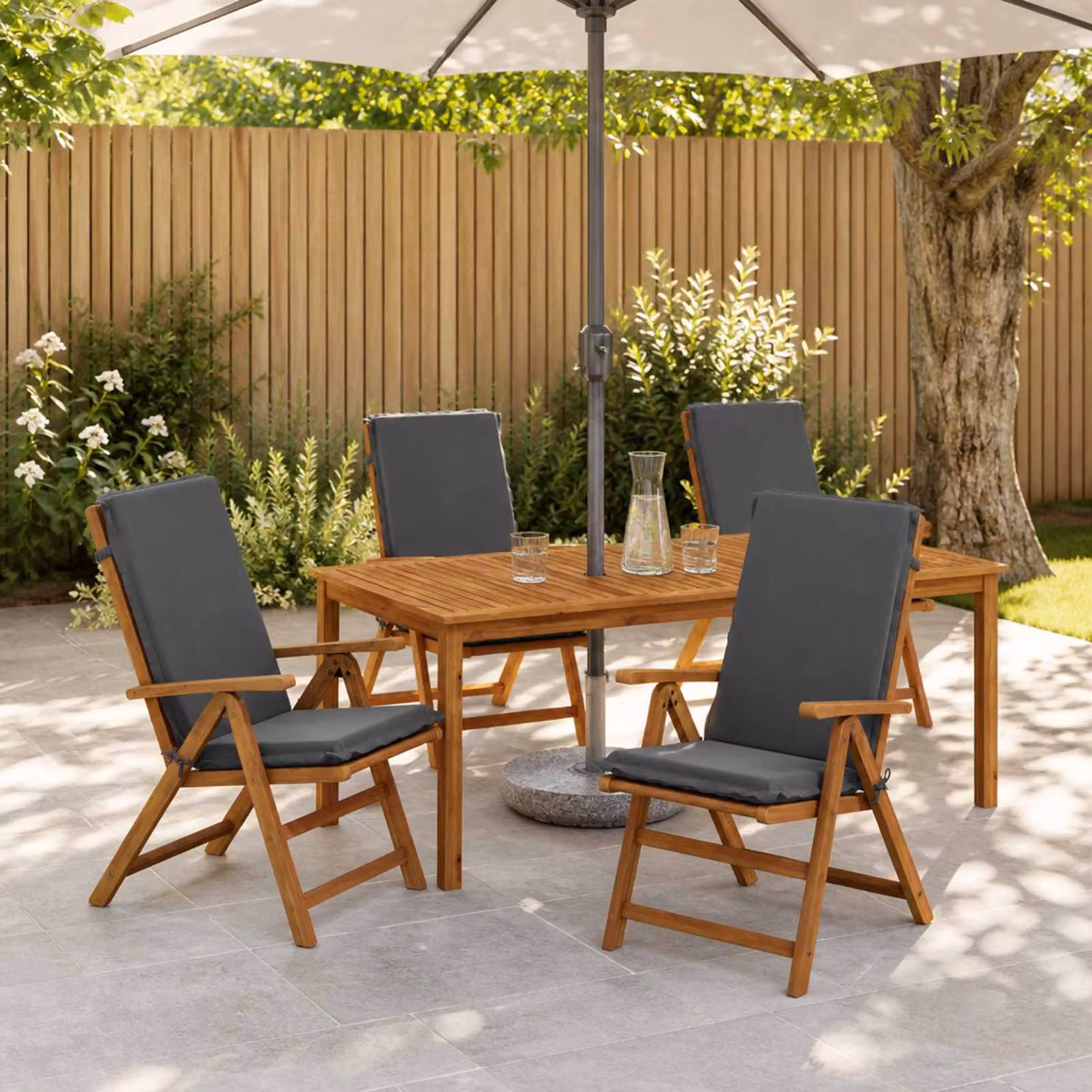 vidaXL Cuscino per sedia a schienale alto GEMERT 6 pz 100% Poliestere