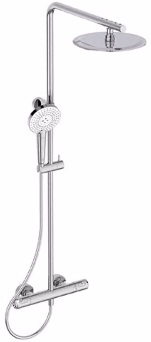 Ideal Standard CeraTherm - Set doccia con termostatico, diametro 250 mm, 3 getti, cromo A7704AA