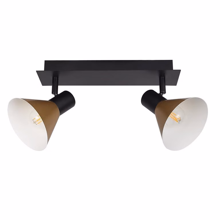 Lampada da parete e soffitto E14 nero opaco Alvaro 3158 Rabalux