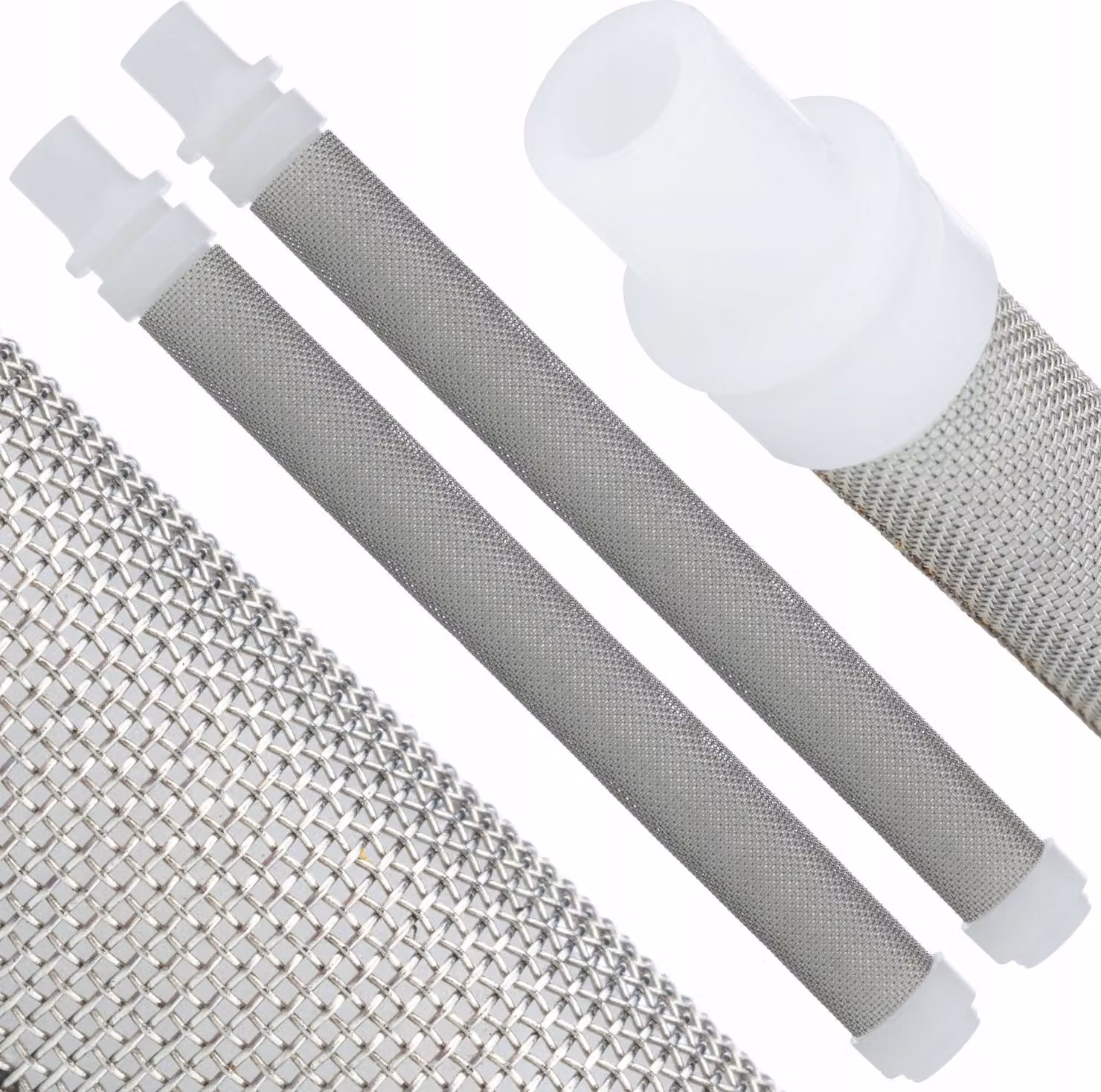 Rosfix Filtro a Dito 2X Bianco 60 Mesh per Spruzzatore di Vernice