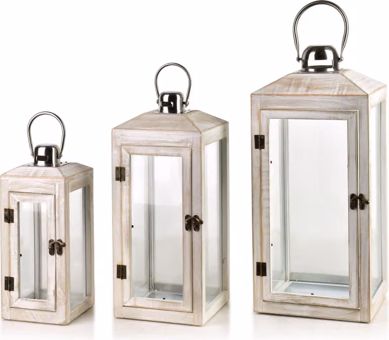 Set di 3 lampade Lokke, dimensioni: 20X20X47/16X16X39/12X12X29Cm