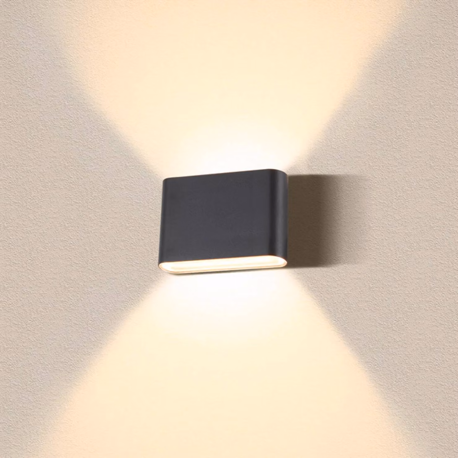 SLV Applique da esterni a LED Oval, Nero, Alluminio, Moderno, Applique LED da esterni