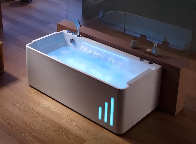 Badewanne Whirlpool Blubberbad Whirlwanne Hydromassagewanne Spa-Bad 170x80 cm