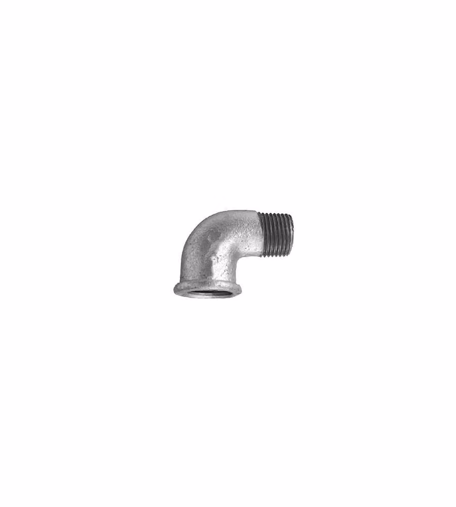 Angolo zincato a 90Gr. maschio - femmina 1/2"