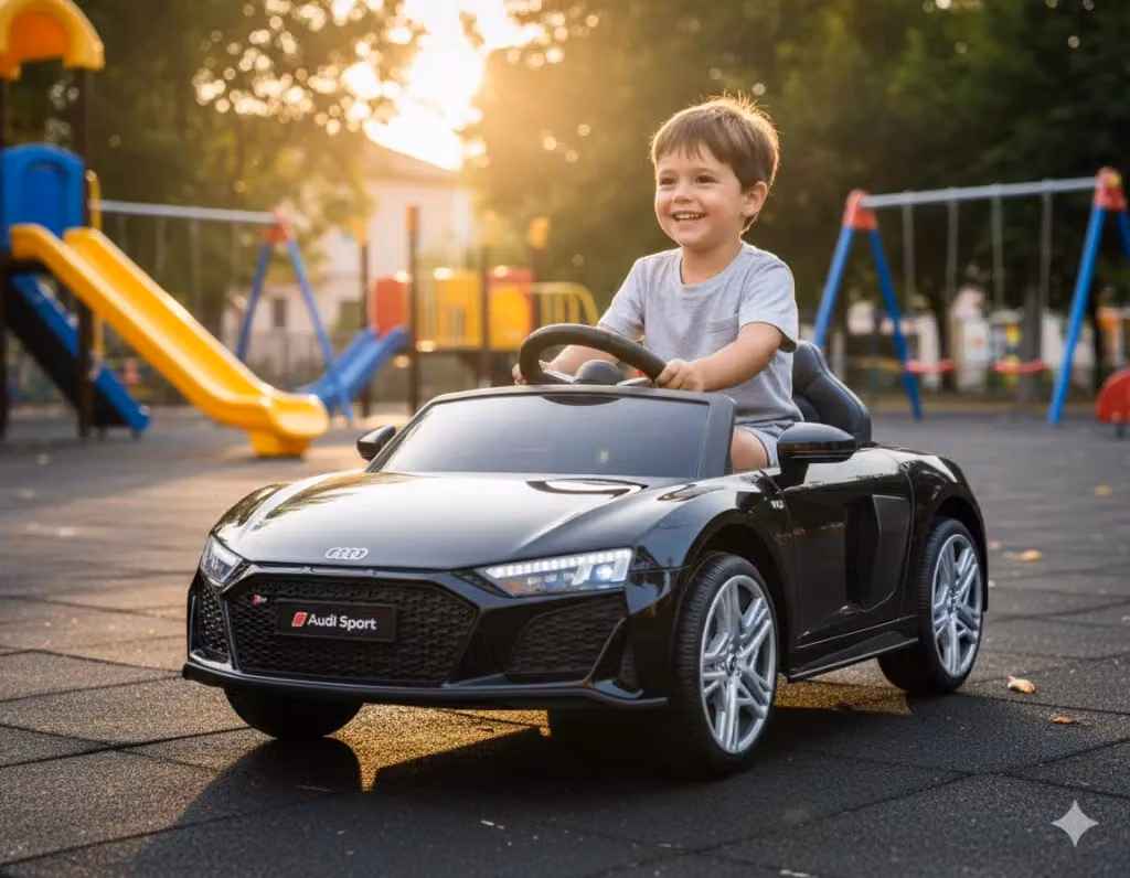Macchina Elettrica per Bambini Audi R8 Sport Nera 12V con Telecomando e Batteria Ricaricabile – 2