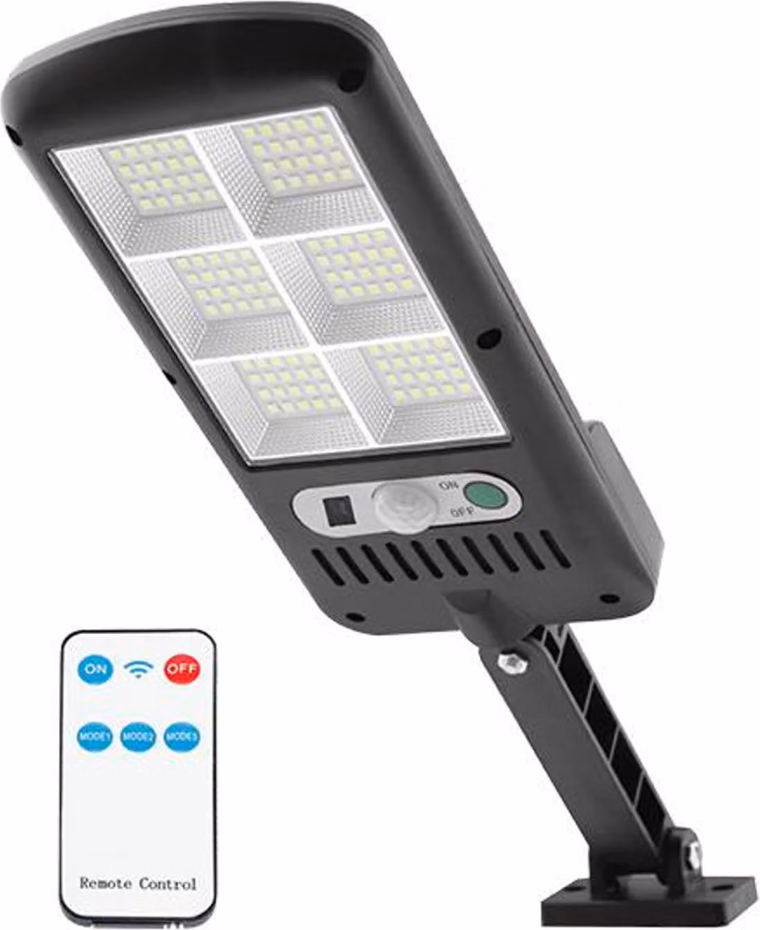 Faretti LED con pannello solare integrato + sensore PIR, modello LTC LXLL116, 24W