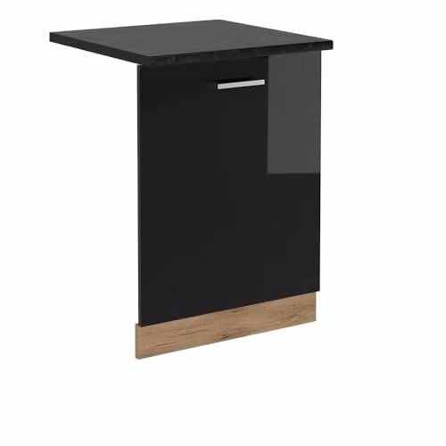 Vicco Frontale lavastoviglie R-Line, Nero lucido, 60 cm
