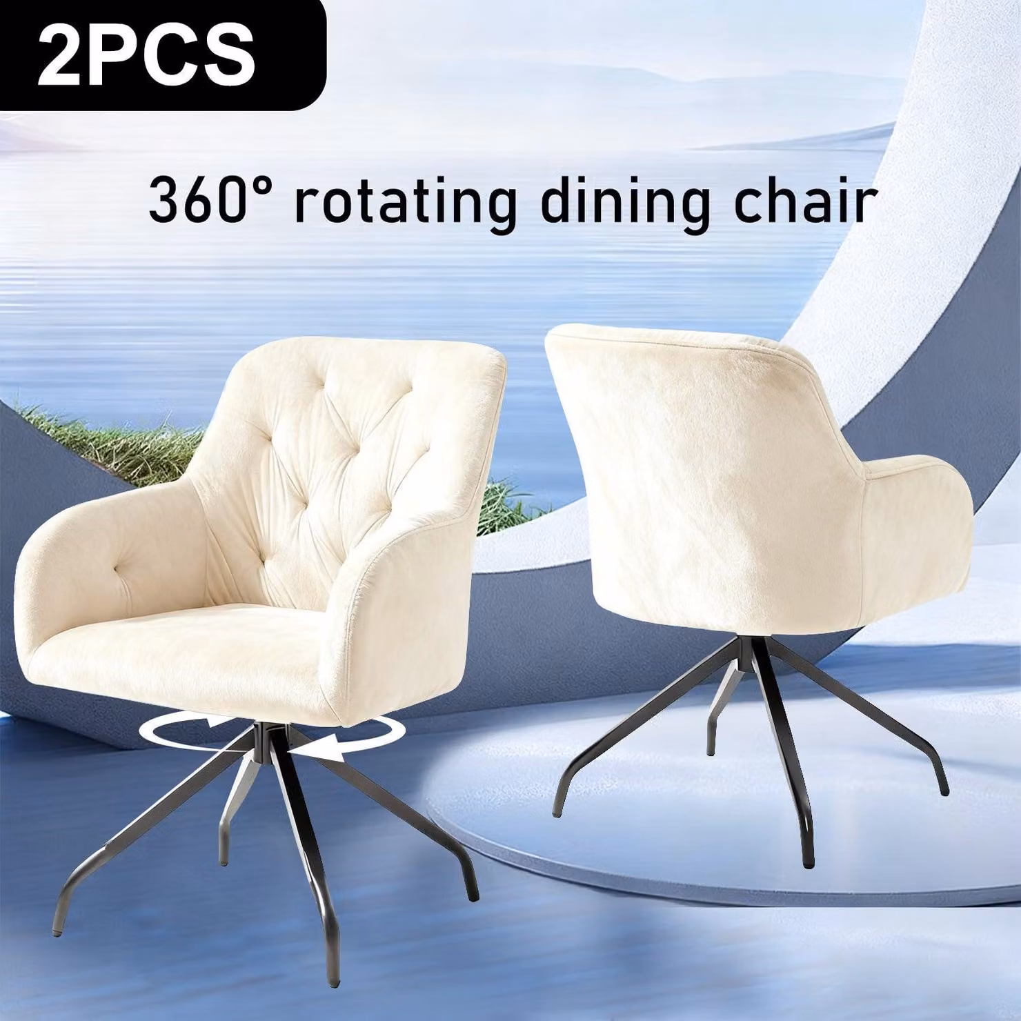 Sedie da pranzo - Sedie - Sedie a conchiglia - Sedie per tavoli da pranzo - Poltrone - Set da 2
