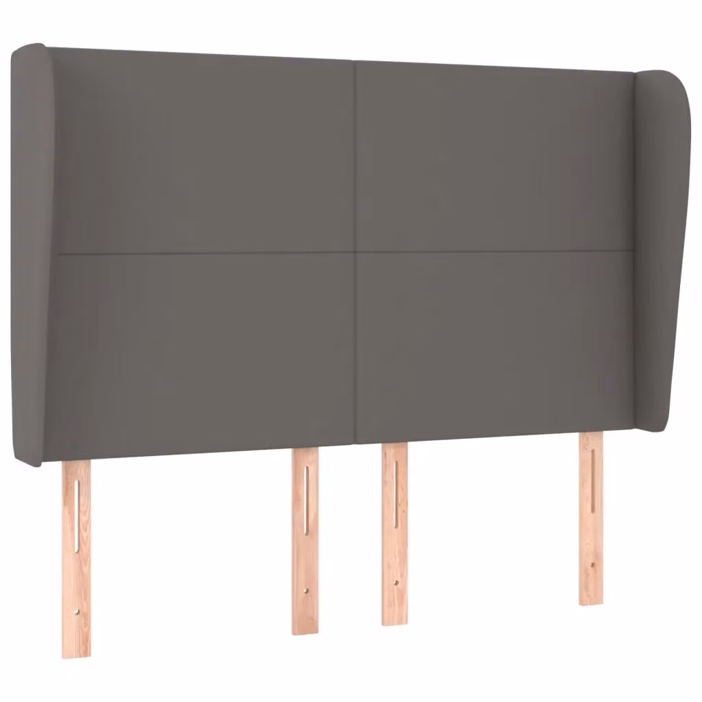 Testiera con Orecchie Design Mania in Similpelle Grigio L: 147 cm, P: 23 cm, H: 118/128 cm – 2
