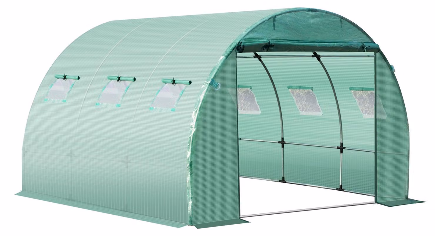Pellicola di ricambio per serre a tunnel, dimensioni 3x3x2 metri | Colore: Verde | Dimensioni: 300x300x200 cm