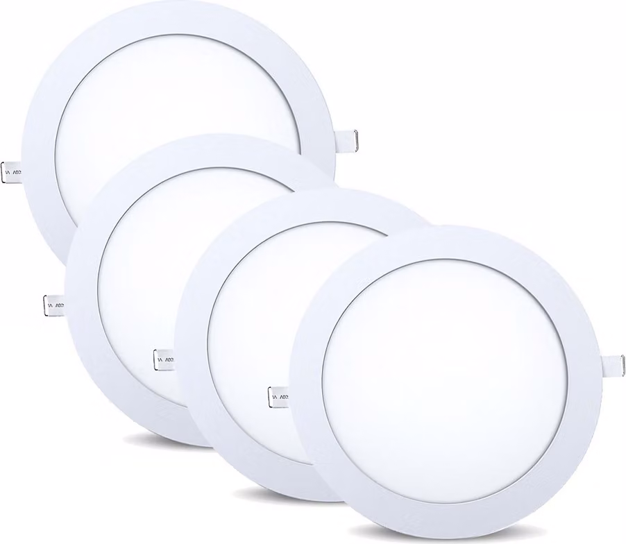 luce da incasso a pannello LED 18w slim Luce da incasso a pannello a soffitto Lampada da soffitto rotonda Ø 225 mm bianco neutro