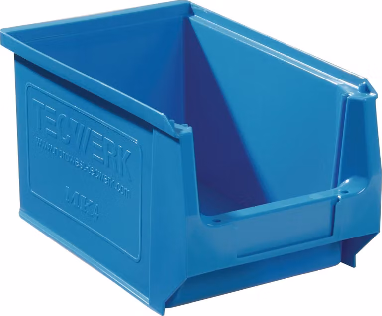 Contenitore aperto L230/200xL150xH130mm PE blu