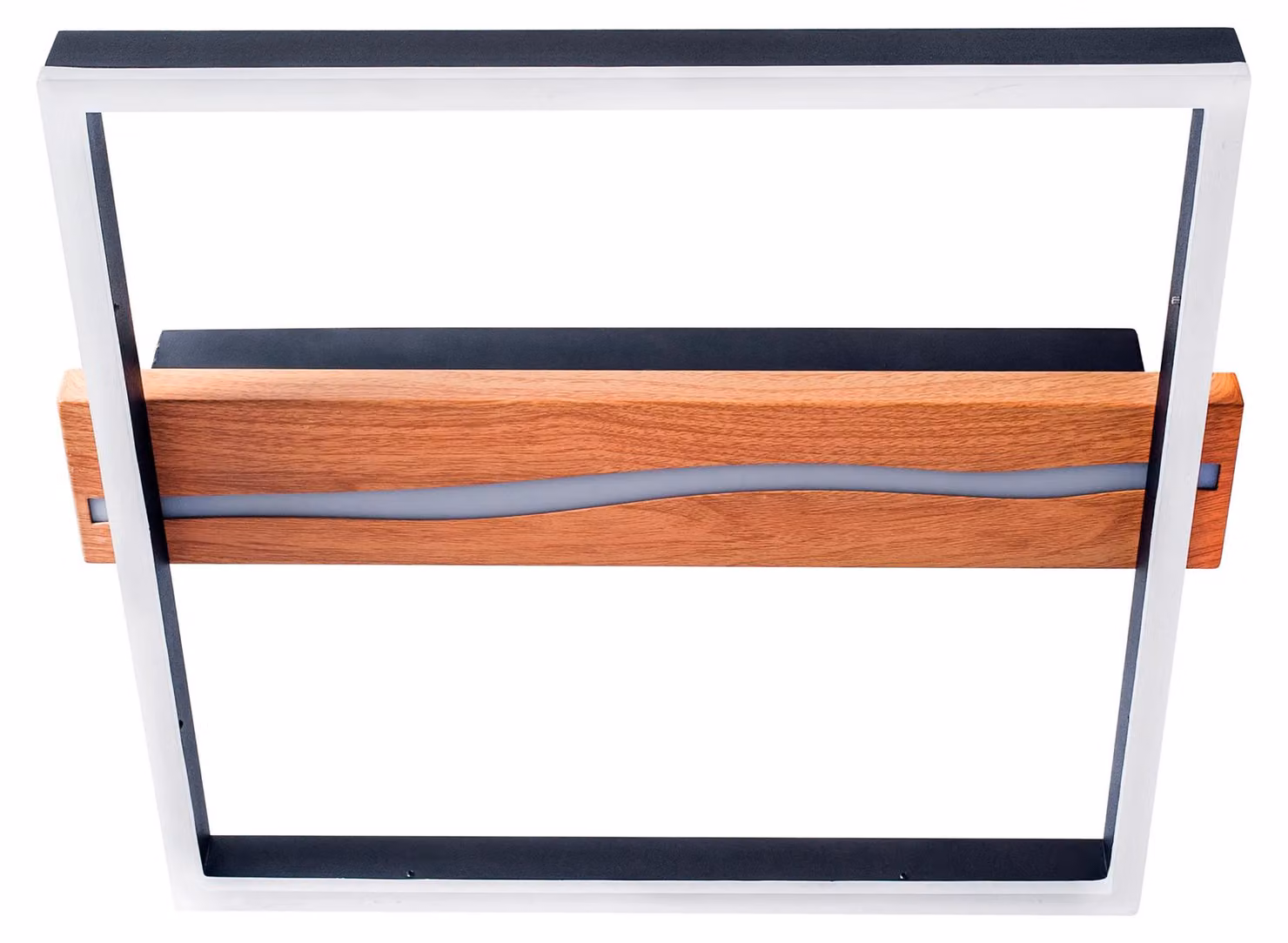 Forlight - Plafonaio a LED quadrato da 21,5 W, illuminazione versatile da 3000 K a 6000 K, design moderno per soggiorni e uffici, 44x40 cm, nero, Auna Square