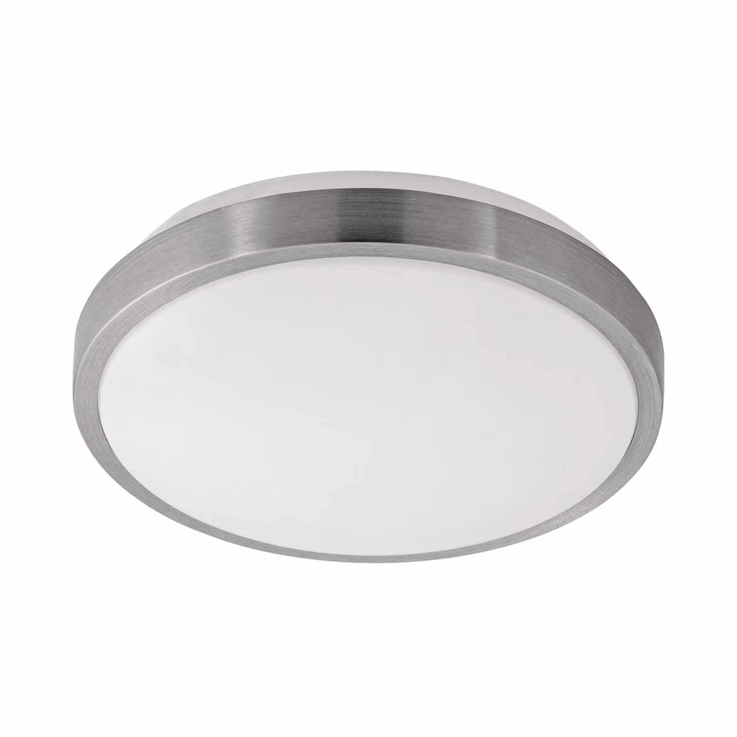 Plafoniera Classico Competa 1 Acciaio Bianco Luce Led Integrato 15,6W