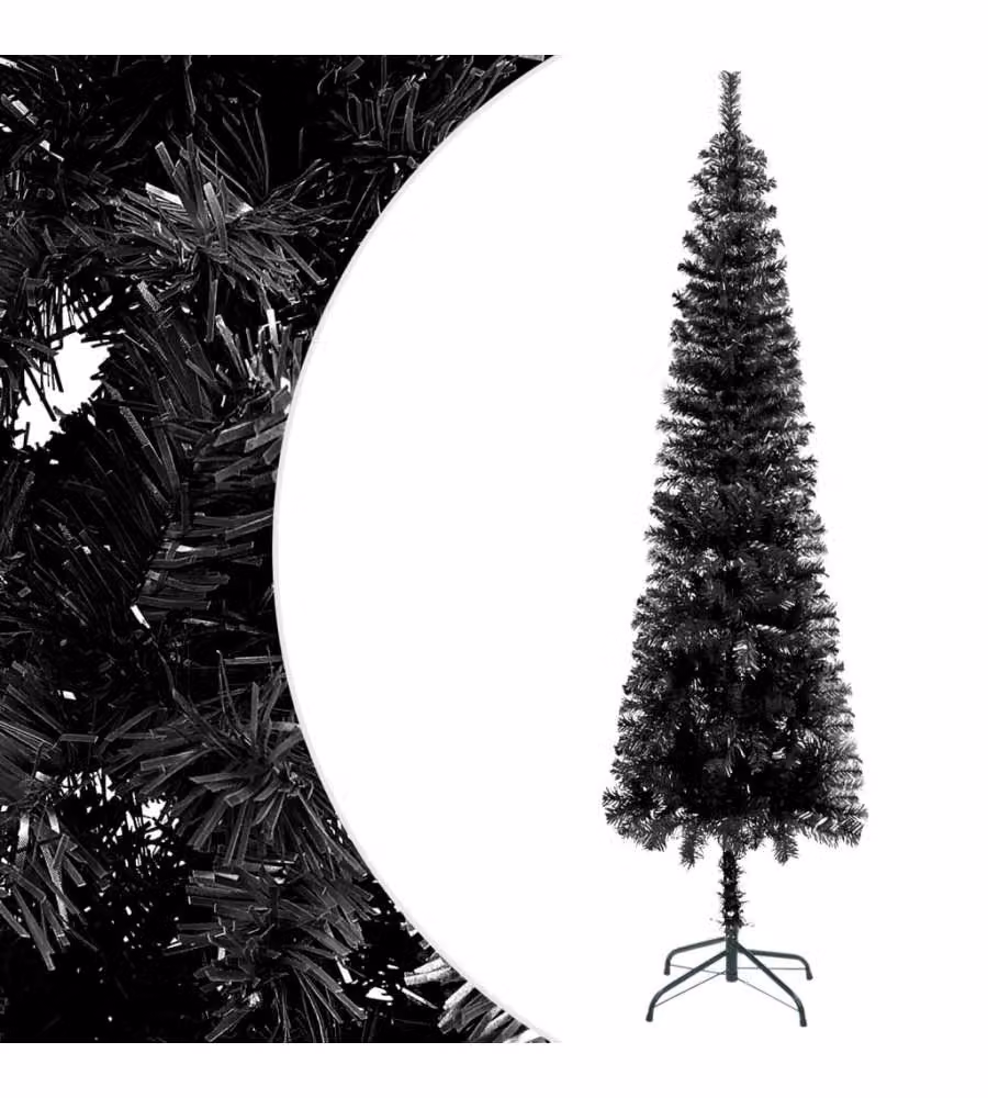 vidaXL Albero di Natale Artificiale - Nero - 240 cm