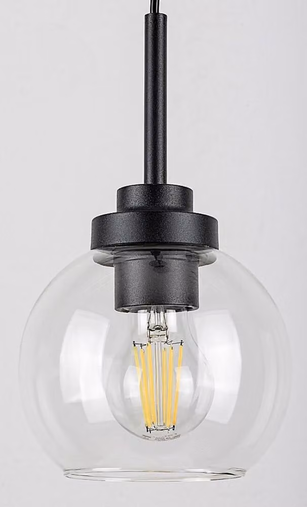 Rabalux 75006 Tirina, E27, nero, sfera rotonda, ø150mm