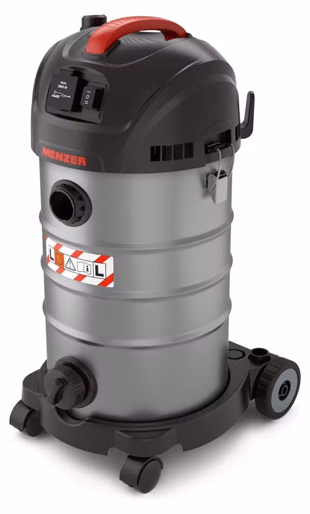 Aspirapolvere industriale antistatico - Potenza: 1400 W - Capacità: 30 litri - Colore: Grigio - Aspiratore per liquidi e solidi