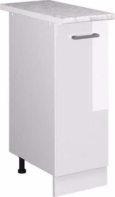 Armadio dispensa da cucina Vicco R-Line Bianco lucido L/P/H: 30 x 60 x 81,6 cm