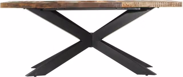 Tavolo da Pranzo 180x90x76 cm in Legno Massello di Recupero 285966