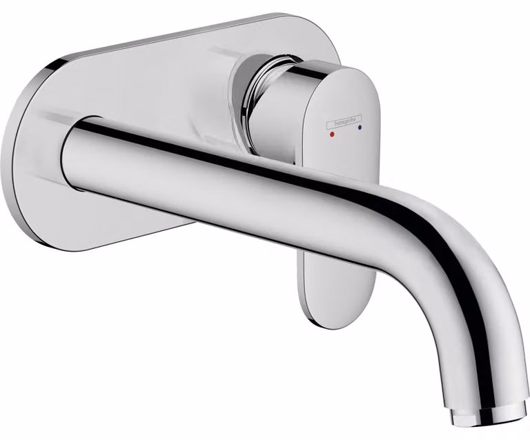 hansgrohe Vernis Blend Mitigeur monocommandé pour lavabo encastré pour montage mural avec bec 20,5 cm, 71576000, 71576000