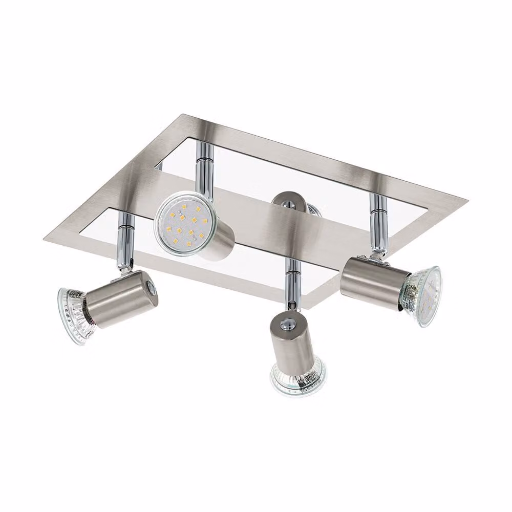 Faretto da soffitto cromato, faretti mobili ROTELLO