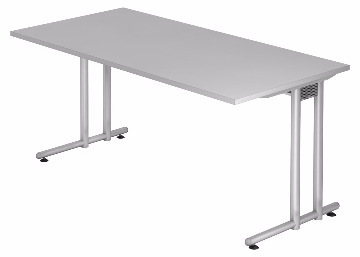 Scrivania bümö Serie N - Dimensioni: 160 x 80 cm, Decorazione: Grigio