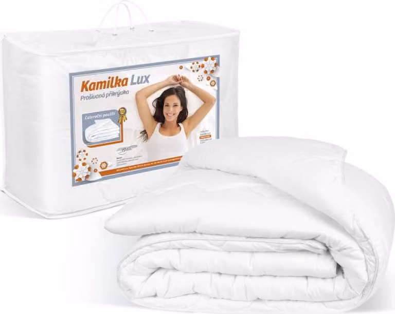 Coperta Kamilka LUX - tutto l'anno , 140x200, 850g - Bianco - 140x200